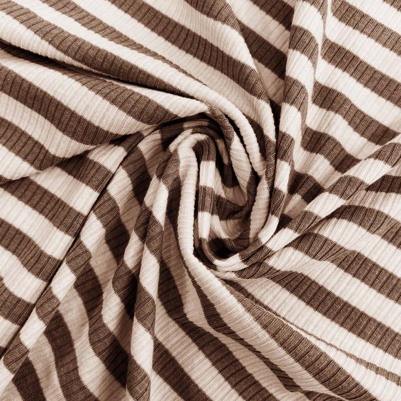 Elegant Square Neck Stripe Set