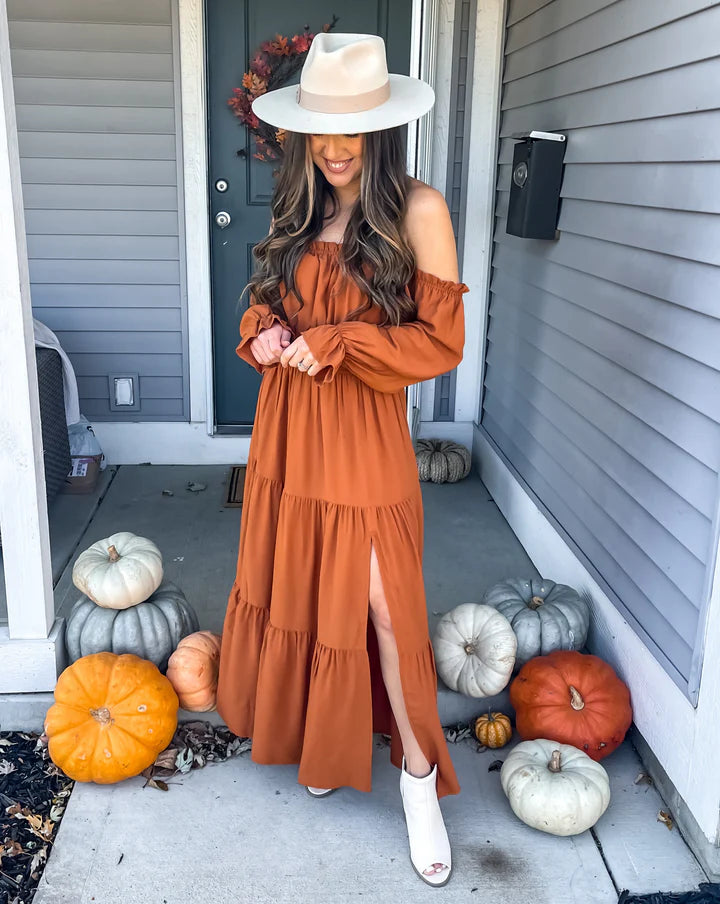 Zivetta Off Shoulder Maxi Dress