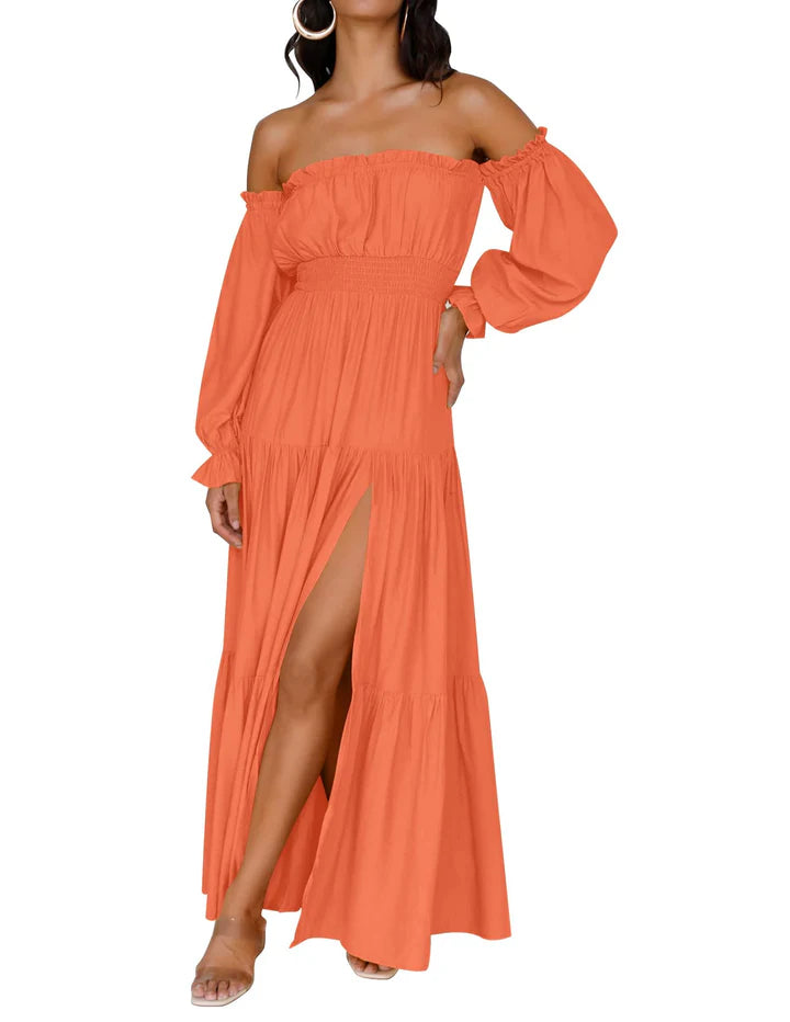 Zivetta Off Shoulder Maxi Dress