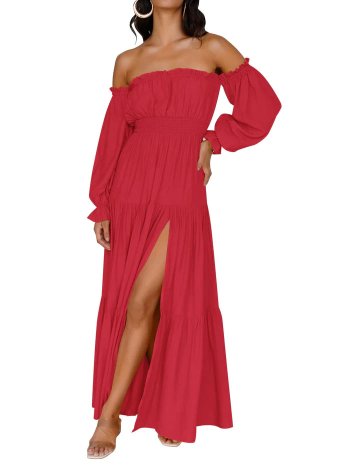 Zivetta Off Shoulder Maxi Dress
