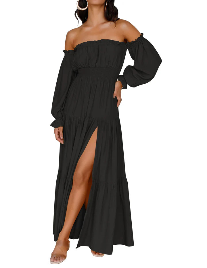 Zivetta Off Shoulder Maxi Dress