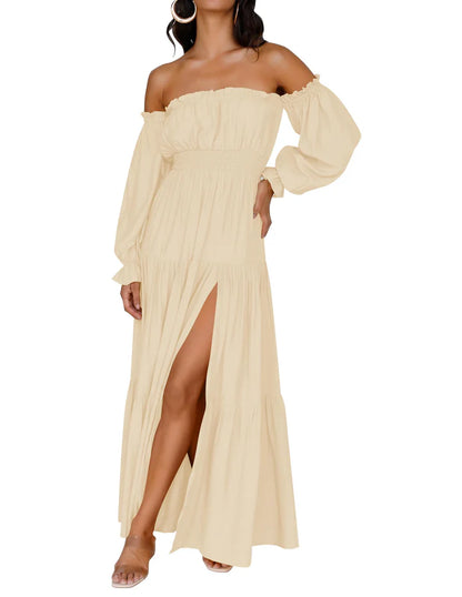 Zivetta Off Shoulder Maxi Dress