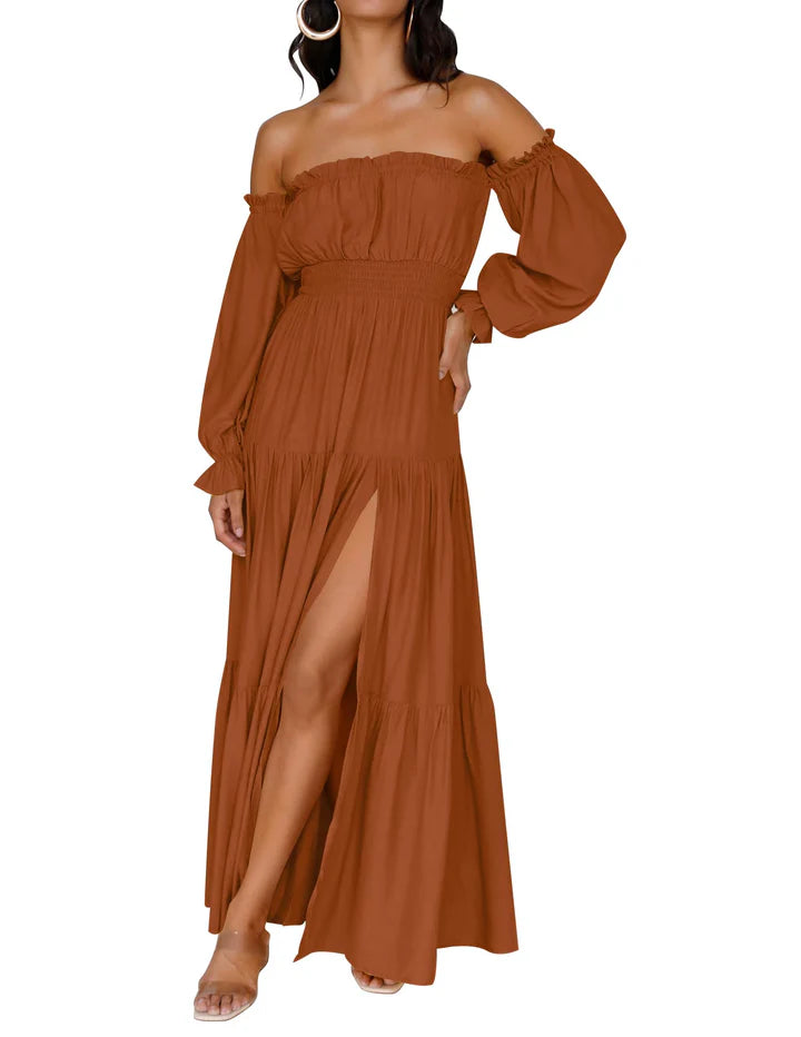 Zivetta Off Shoulder Maxi Dress
